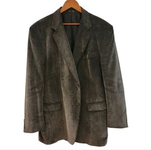 Hunt Valley‎ Charcoal Gray Corduroy Blazer 48L Jacket